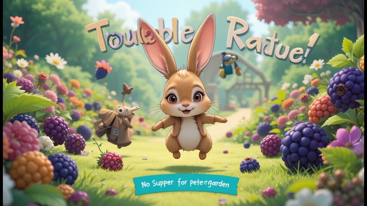 The Troublesome Rabbit and the Blackberry Adventure #McGregorsGarden #TroublesomeRabbit