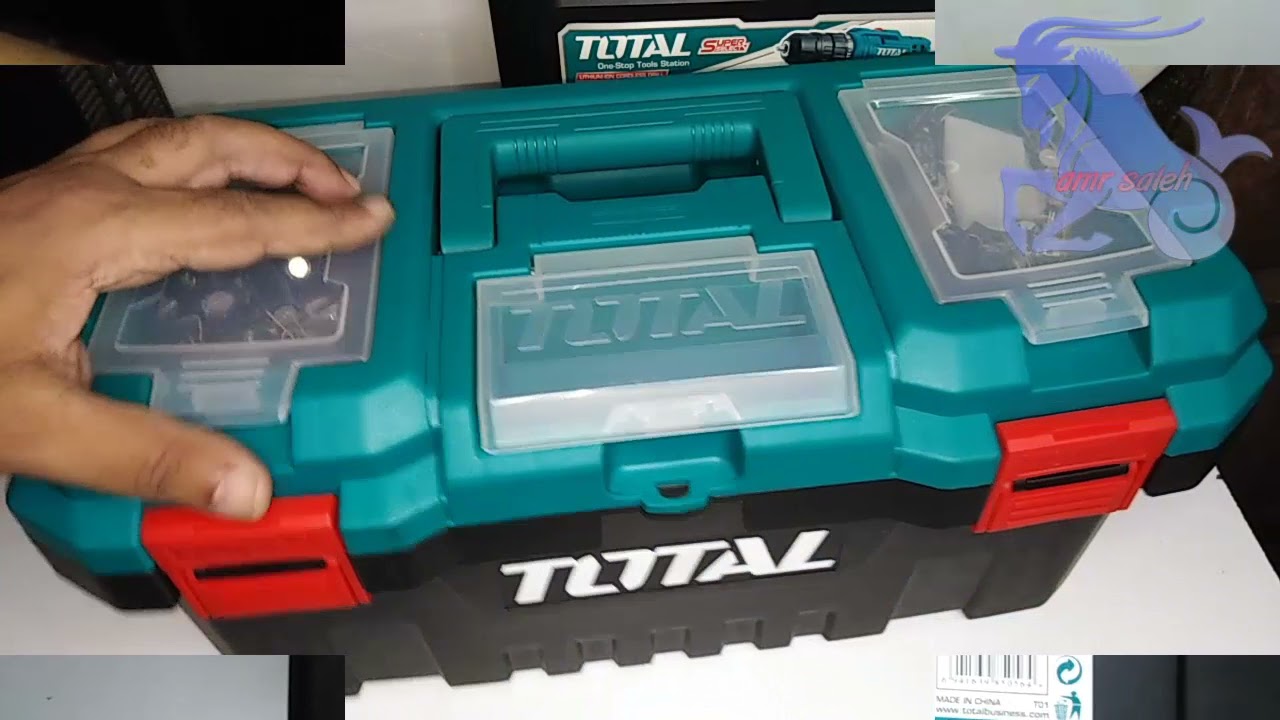 #شرح_مفصل_صندوق_عدة_ماركة_توتال #صندوق_لنخزين_عدة_المنزل_السيارة explanation of the TOTAL kit box
