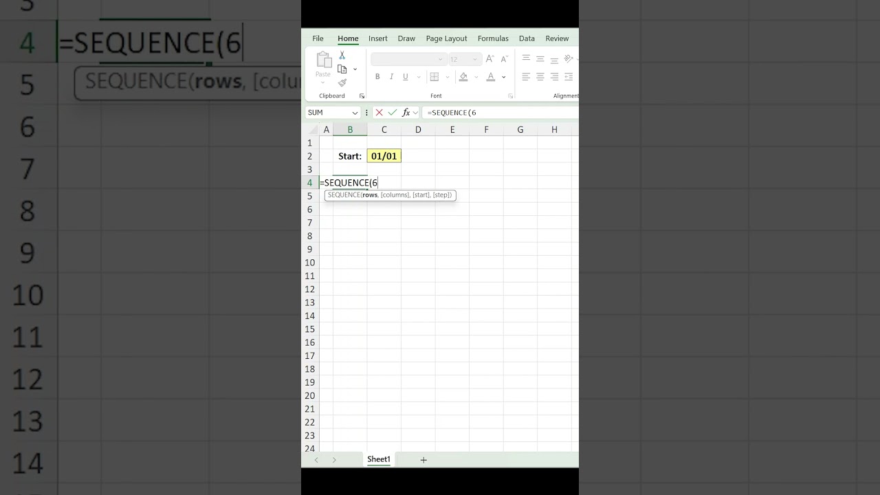 Make a Dynamic Calendar in Excel ✅