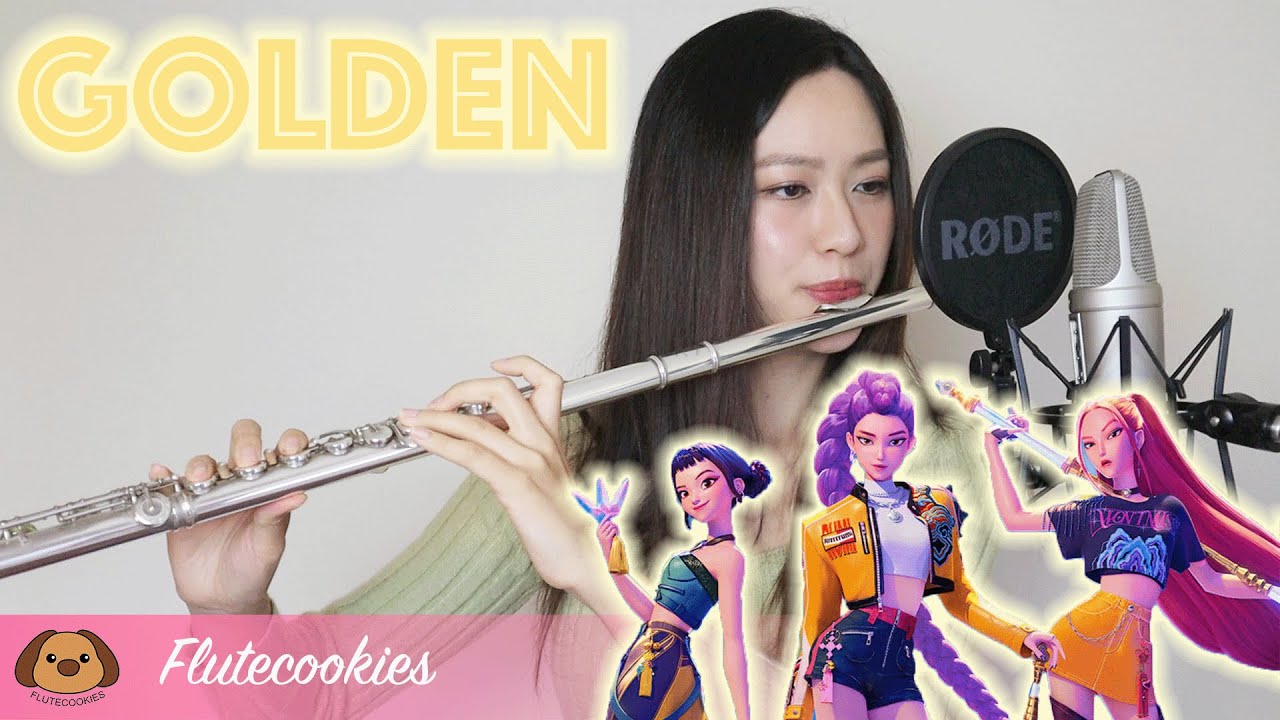 HUNTRIX (Kpop Demon Hunters) - GOLDEN [Flutecookies cover]
