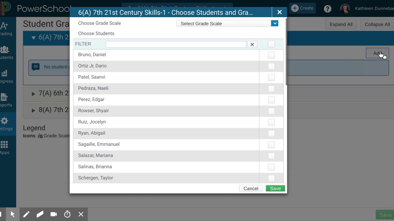 Change Grading Scale in PowerTeacher Pro