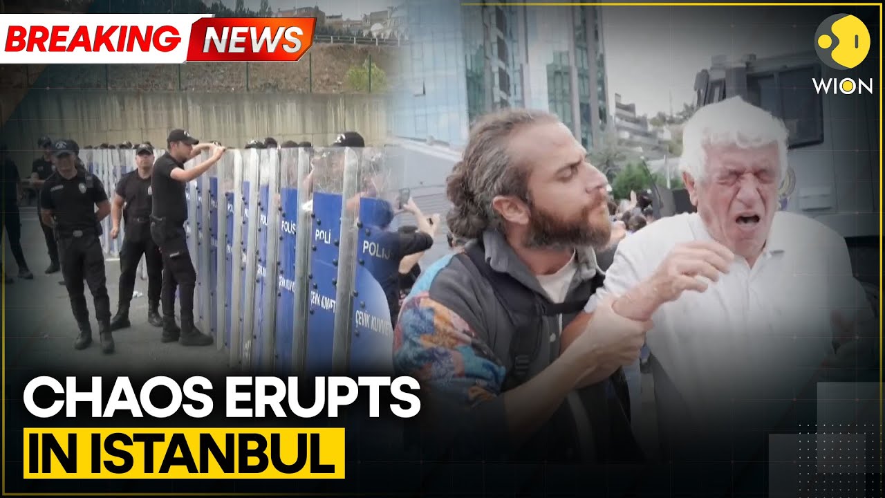 Turkey: Police Use Pepper Spray on Protesters Outside Opposition Party Headquarters | WION BREAKING