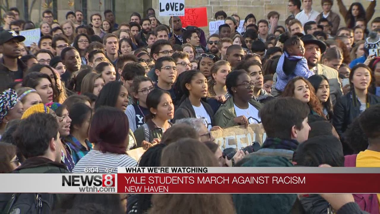 Thousands of Yale students march to end racism on campus