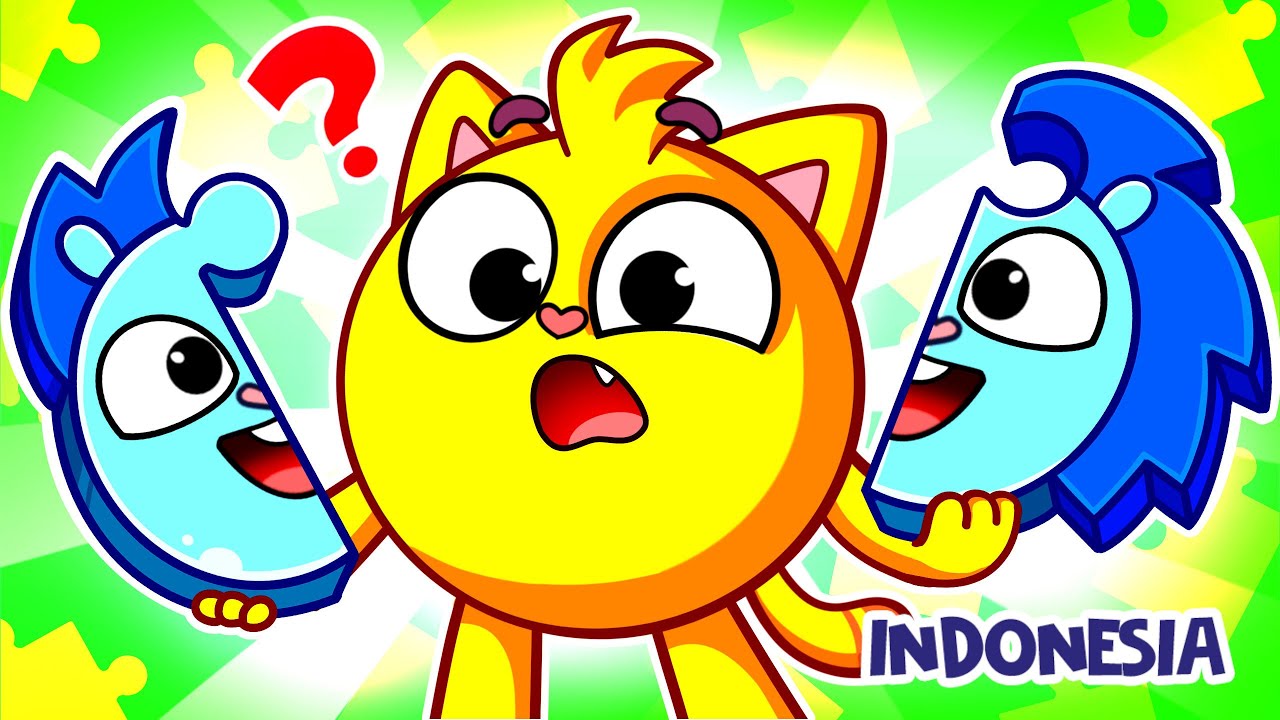 Tantangan Permainan Teka-Teki Tubuh 🧩 Di Mana Tubuhku | Lagu Anak-Anak 🐱🐨 oleh Baby Zoo Indonesia
