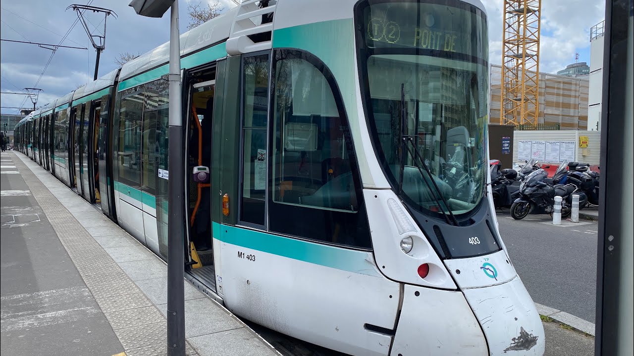 ALSTOM Citadis 302 UM - T2 - Réseau RATP (Île-De-France) - Pont de Bezons à Porte de Versailles