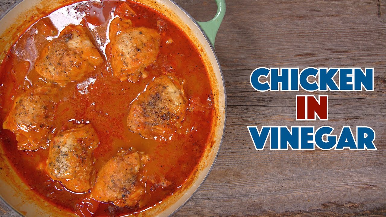 Poulet Au Vinaigre Chicken in Vinegar Recipe - Glen And Friends Cooking