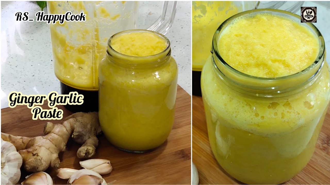 HOMEMADE GINGER GARLIC PASTE / Pes Halia Dan Bawang Putih