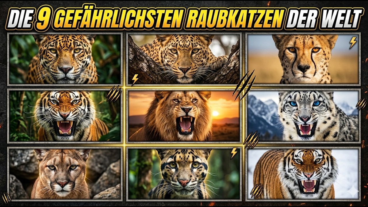 Die 9 gef&auml;hrlichsten Raubkatzen der Welt
