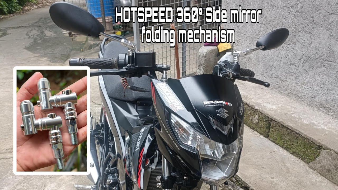 Hotspeed 360 degree Side mirror folding mechanism | Raider 150 fi | Aerox 155