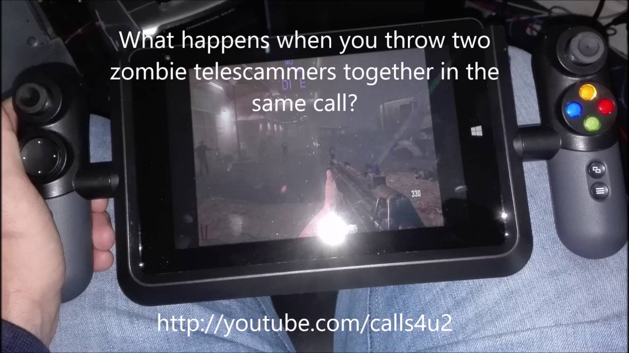 Zombie dual between two unsolicited telescammers!