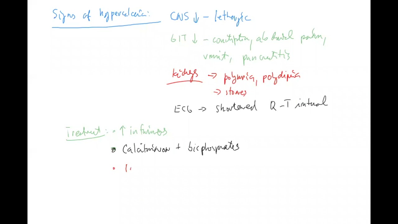 Calcium 3 Hypercalcemia Hypocalcemia ENGLISH (primary hyperparathyroidism, sarcoidosis, calcitriol)