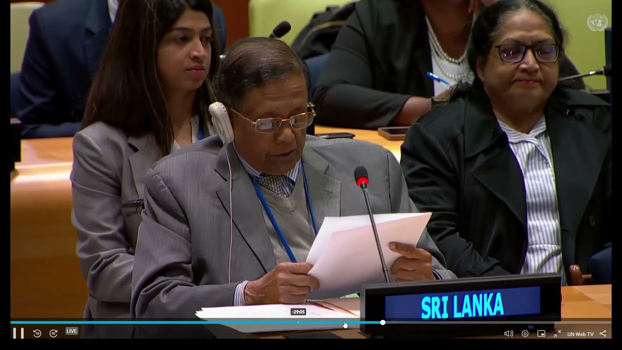 Oral report by Dr.Rohan Perera, Chair of the Working Group on measures to eliminate int'l terrorism