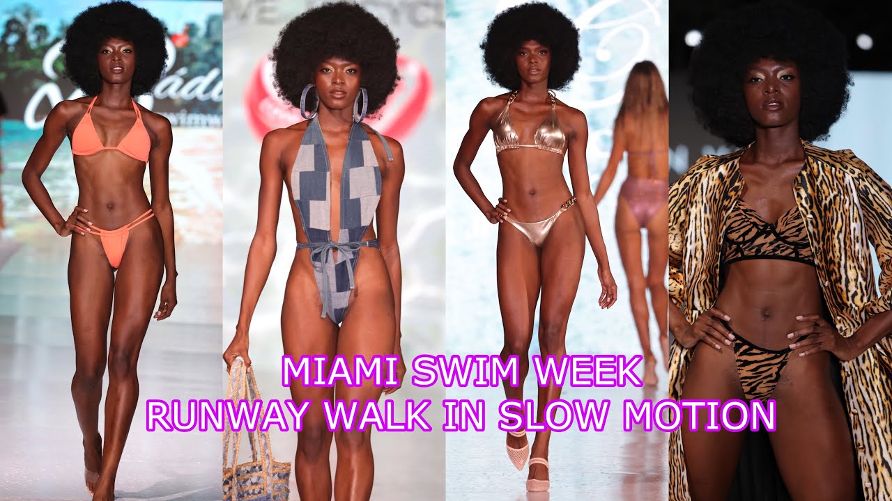 Miami Swim Week FULL RUNWAY SHOW in SLOW MOTION|