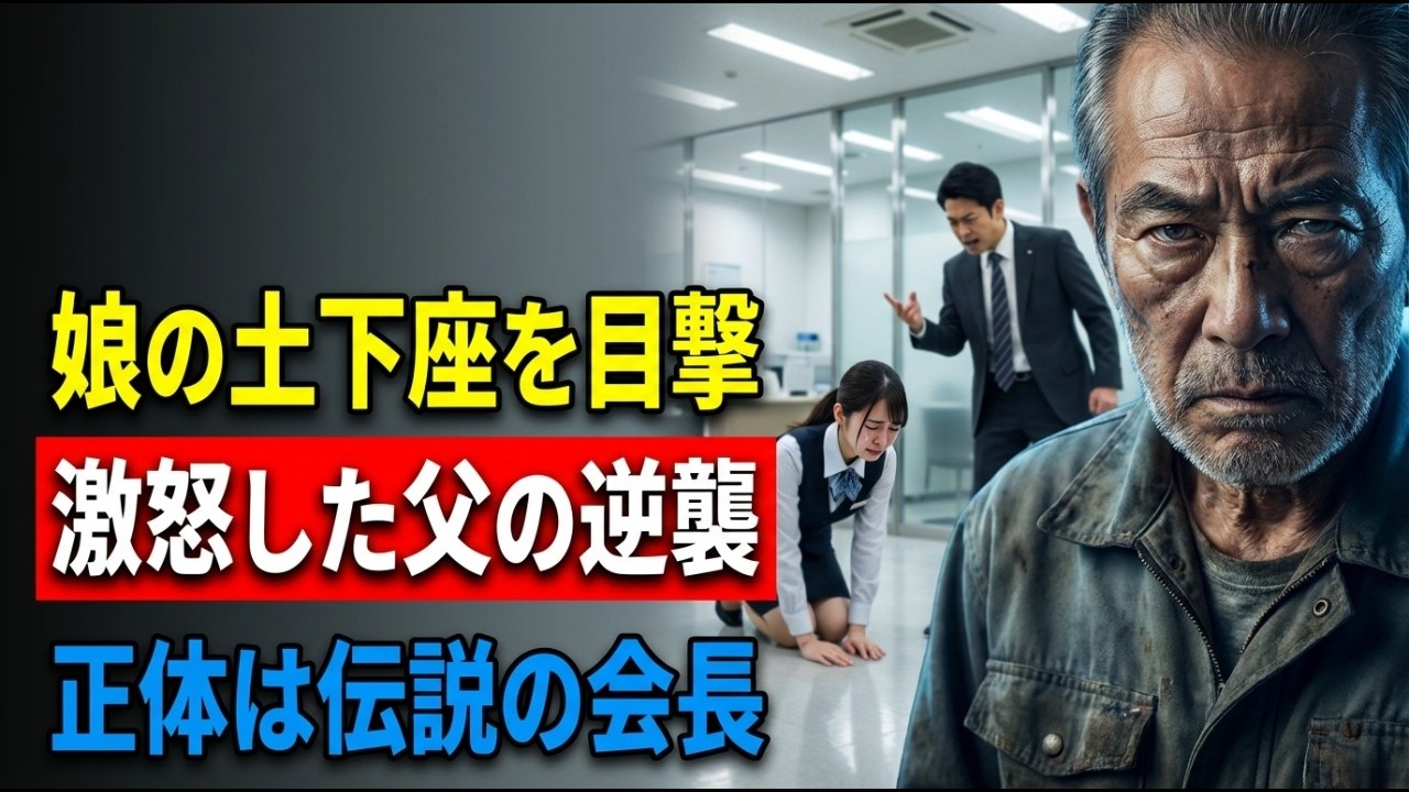 娘が働いている銀行に訪れた義父。号泣し土下座をしている継娘を見た瞬間、銀行員のみならず銀行全体を破綻に追い込んでやった結果#泣ける話 #感動