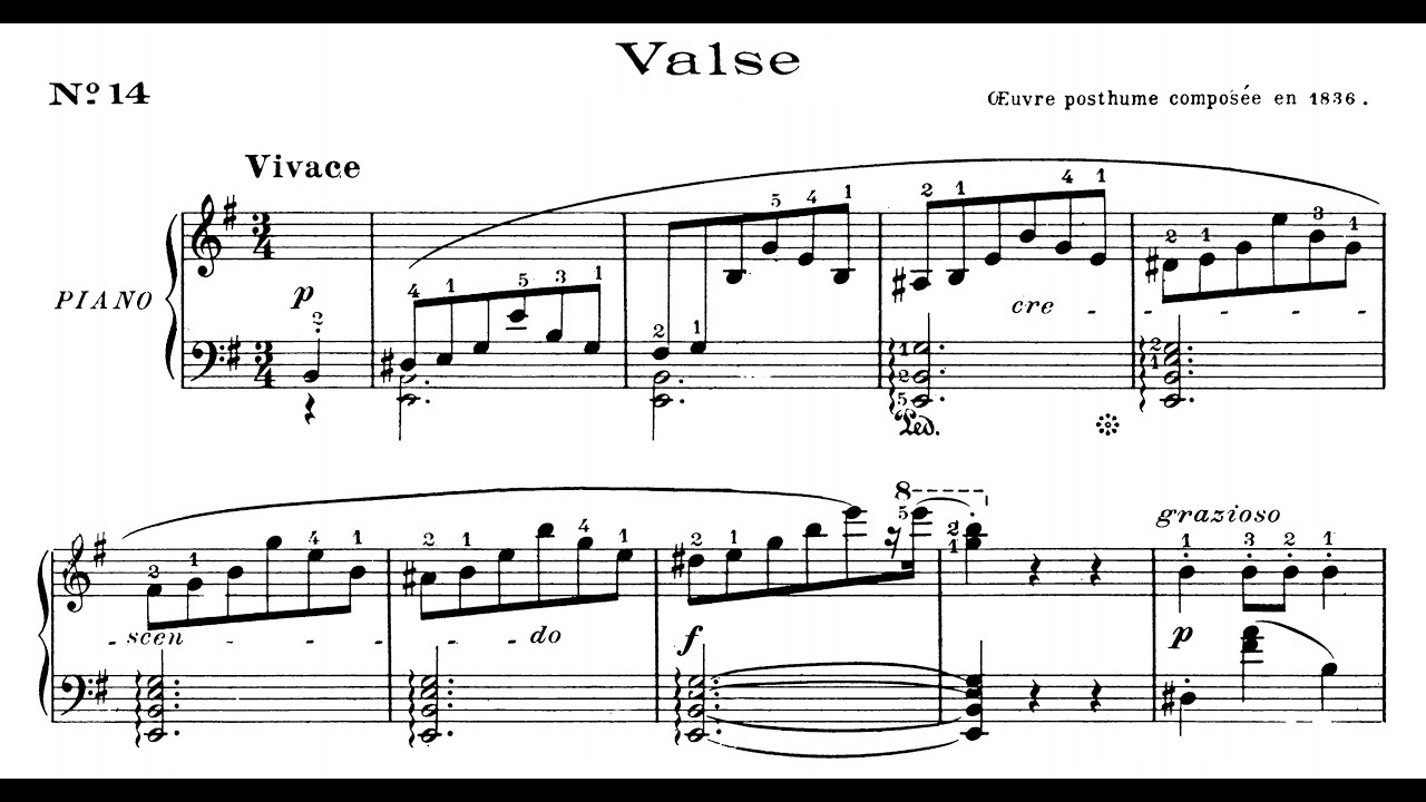 Fr&eacute;d&eacute;ric Chopin - Waltz No.14, B.56