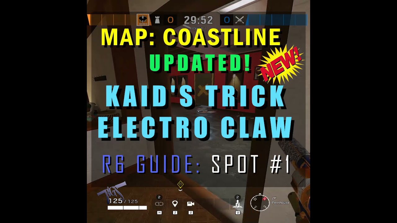 Kaid Trick Spot-1! At Coastline Rework! 💯👍 | Crystal Guard | Kali Counter | 🌈Siege Guides | ROGS