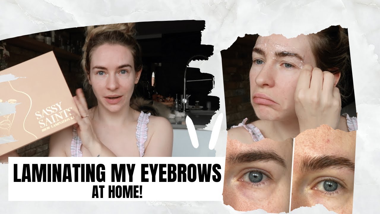 LAMINATING MY BROWS AT HOME! Sassy Saints Review