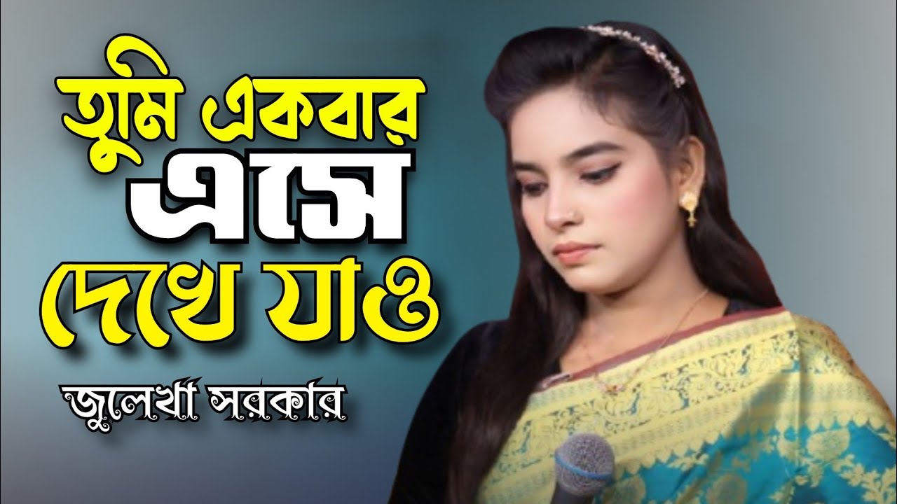কষ্টের গান নতুন ২০২৫ | তুমি একবার এসে দেখে যাও আমি আছি কেমন | জুলেখা সরকার নতুন গান