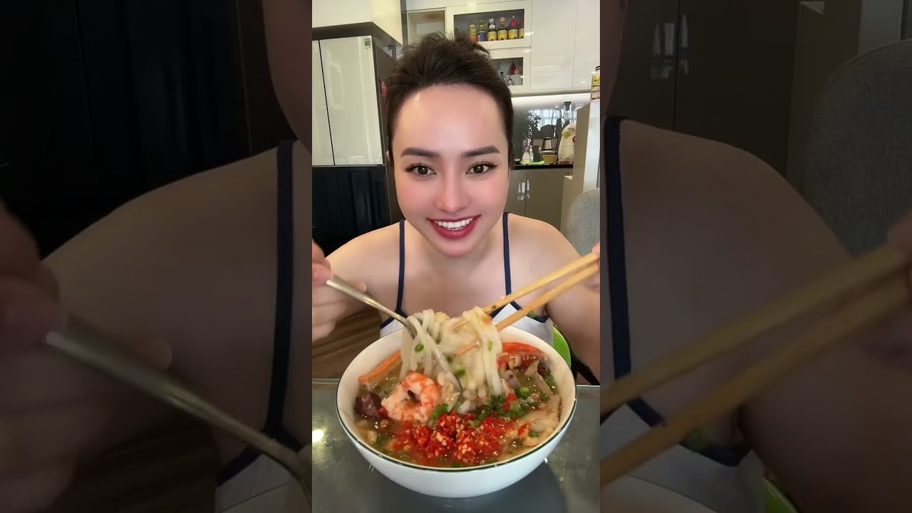 Mời mọi người Mukbang Bánh Canh Hải Sản, Bún Giò Heo, Bún Riêu Miền Tây với em nghen
