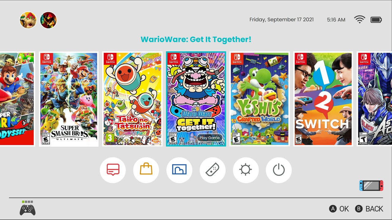 [Yuzu and Ryujinx] My new BigBox's Switch Theme for Emulators [Work in progress]