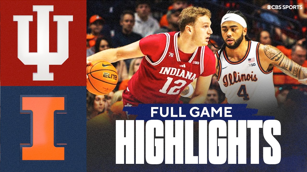 Indiana Hoosiers vs. No. 8 Illinois Fighting Illini | Full Game Highlights