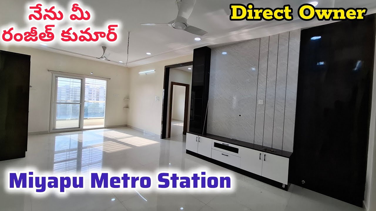 || Fully Furnished || Miyapur Metro Station || Brand New 3BHK Flats For Sale #Hyderabad 