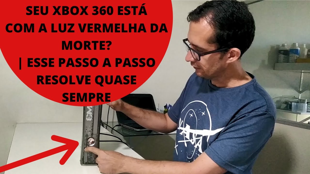 LUZ VERMELHA DA MORTE NO XBOX 360 | FAZENDO REBALING PASSO A PASSO