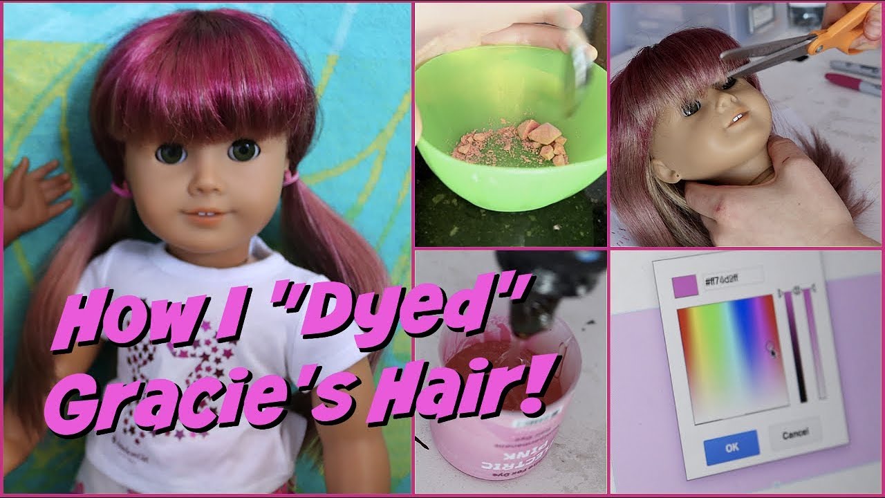 HOW I DYED MY AMERICAN GIRL DOLL'S HAIR! // Behind the Scenes of Making an AGSM