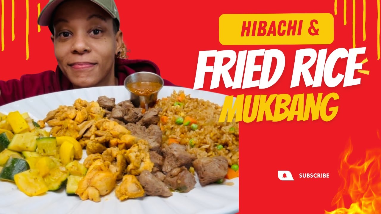 HOMEMADE HIBACHI ASMR MUKBANG | DISCUSSING HOW I HAD MY SON