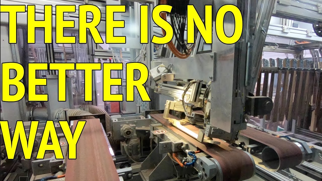 THIS IS HOW YOU RADIUS A FRETBOARD !  Framus / Warwick Guitar Factory