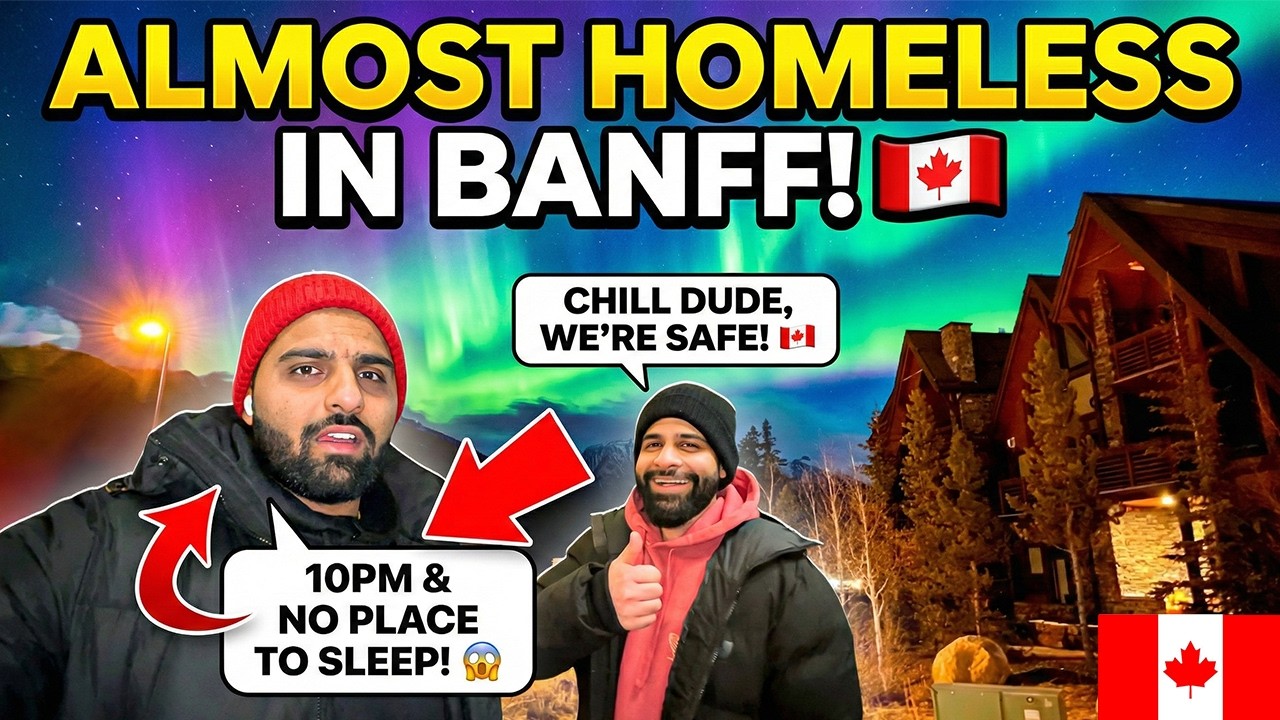 Almost Became Homeless in Canada | Night life in Banff | Life in Canadian Mountains