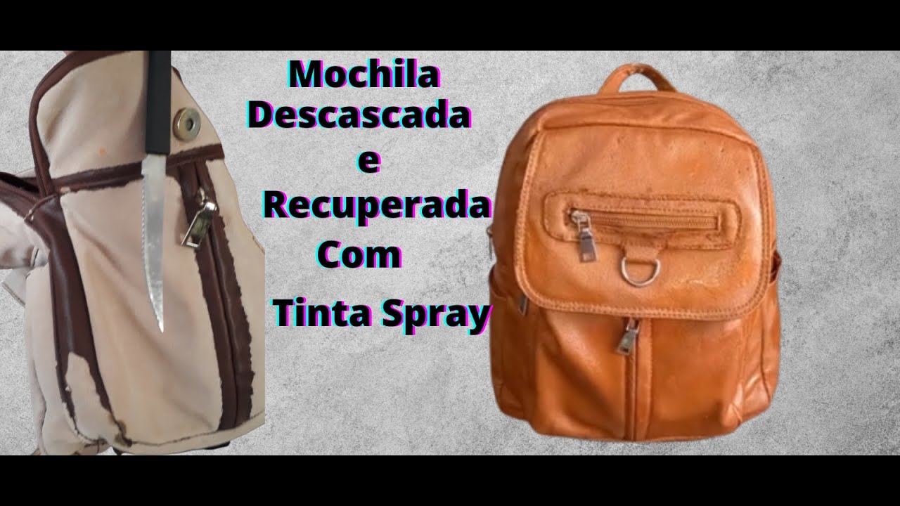 Bolsa De Couro Sintético Descascando? Restaure e Pinte Com Tinta Spray