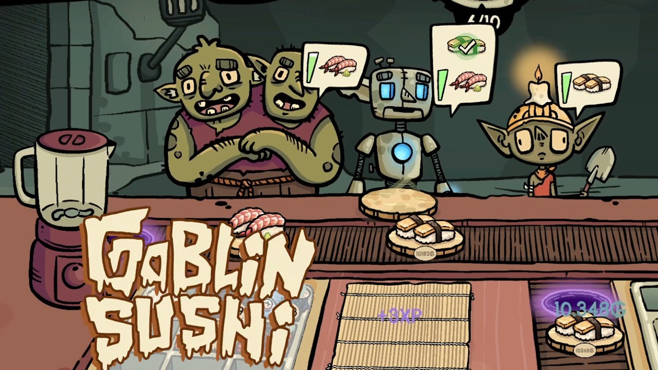This is what Stage 3 Goblin Sushi gameplay looks like