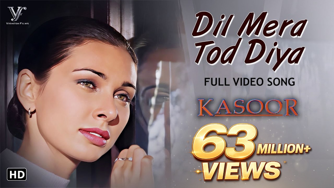 Dil Mera Tod Diya (Full 4K Video Song) | Alka Yagnik | Kasoor Movie