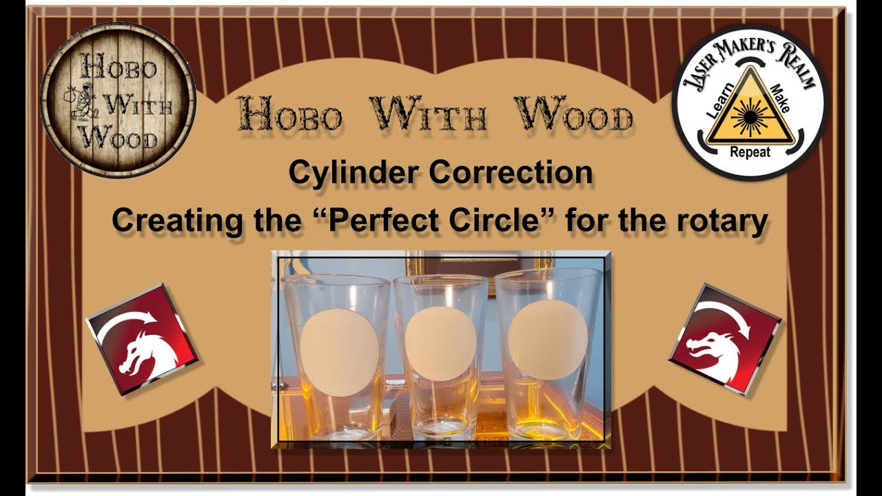 Cylinder correction for rotary engraving