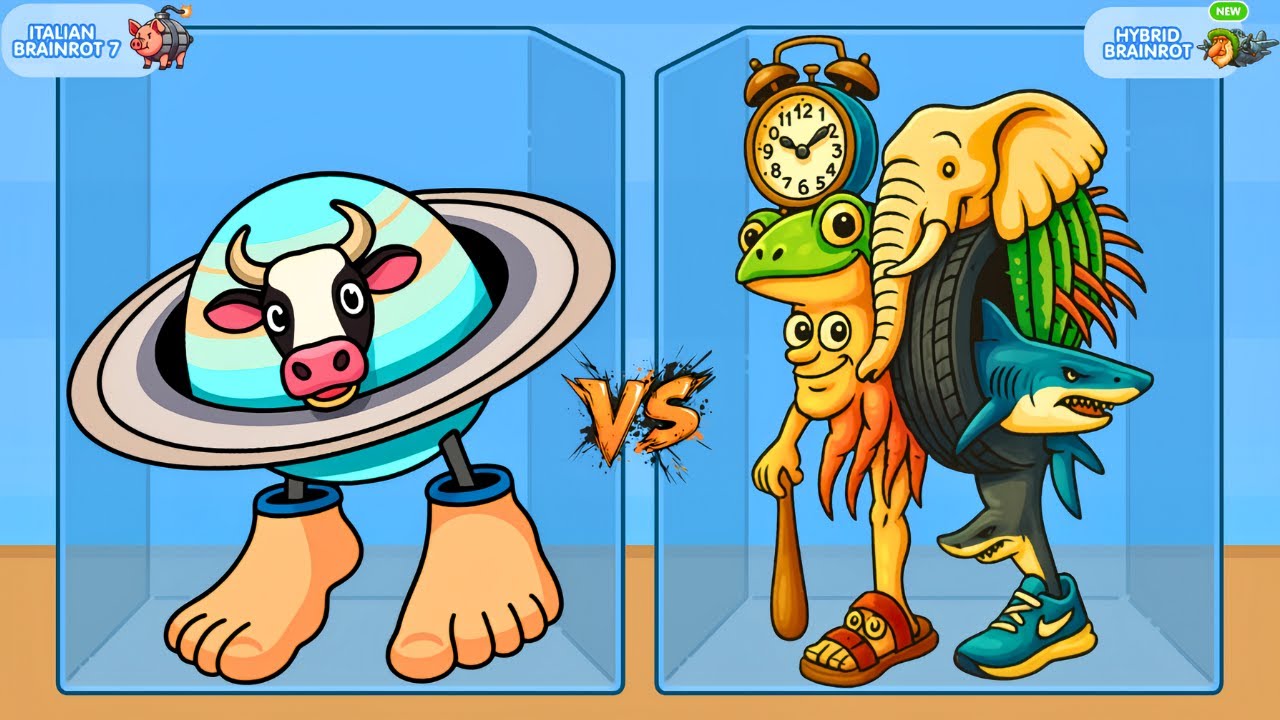 Merge Fellas  ITALIAN BRAINROT 7 vs HYBRID BRAINROT ⁉️ Final Boss I New Update - Reaching Max Level!