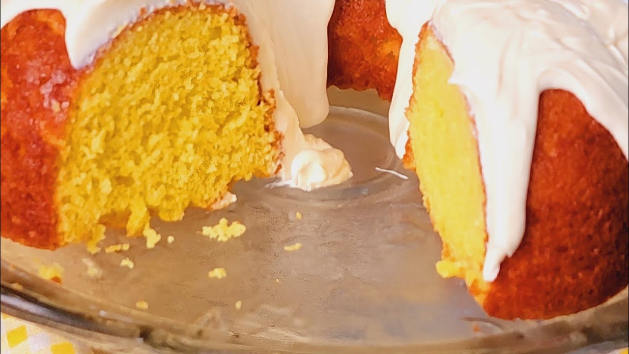 🍋 Lemon Bundt Cake  #cakemixcreation