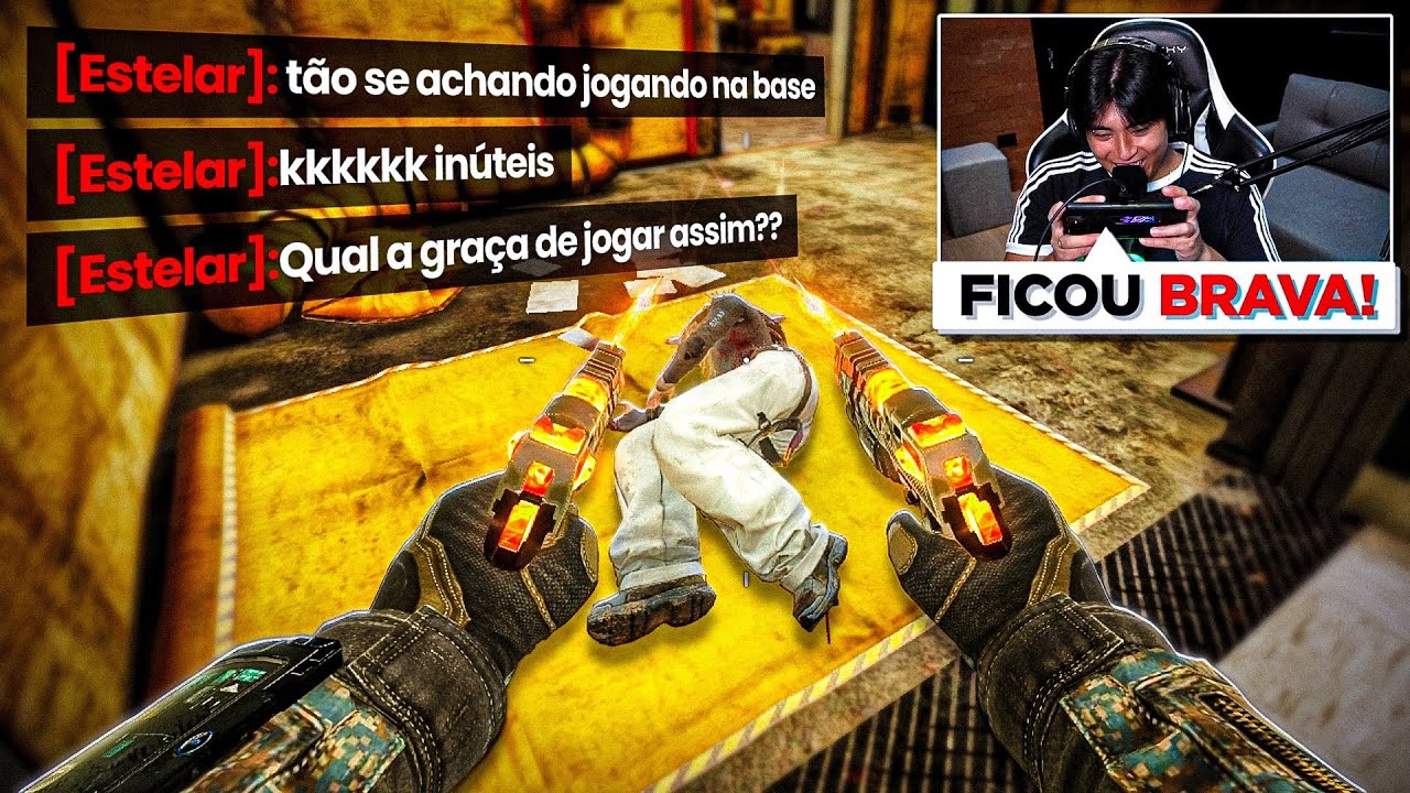 ELA FICOU BRAVA E DEU CHAT! 🤭 - TROLLANDO OS ALEATÓRIOS NO COD MOBILE! #8