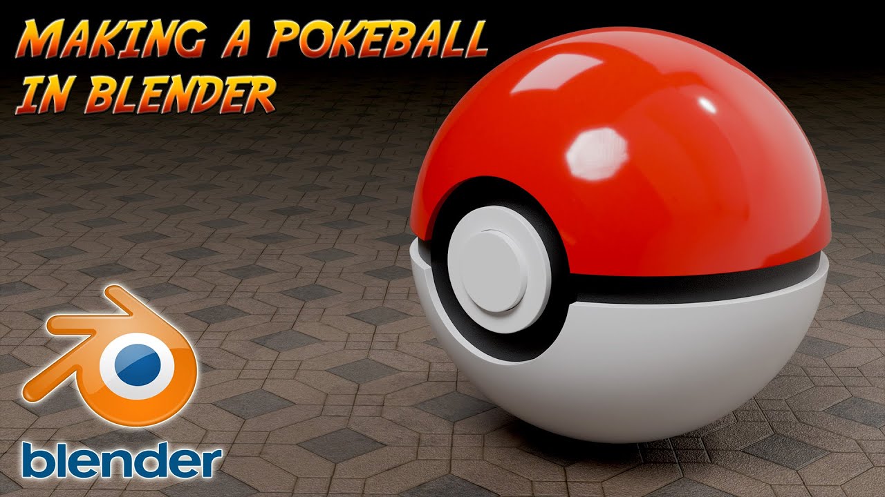 How to Make a Pokeball in Blender