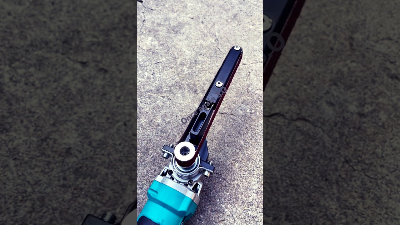 Turn Your Angle Grinder into a Belt Sander #BeltSander #SandingTools #PolishingTools #ToolHacks #fyp