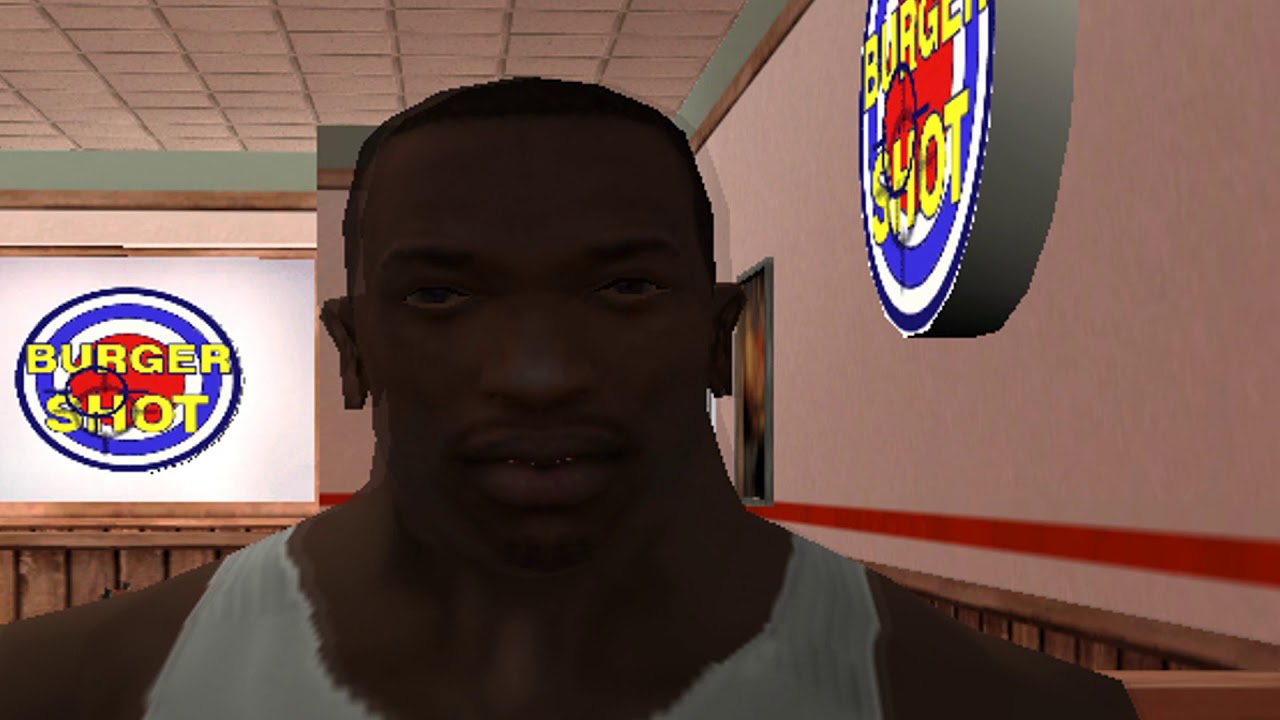 CJ Trabaja en Burger Shot - GTA San Andreas