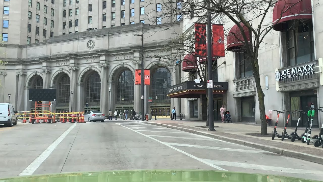 Driving Downtown - Cleveland Ohio 4k