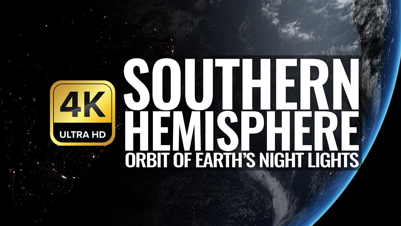 Planet Earth's Southern Hemisphere Night Lights