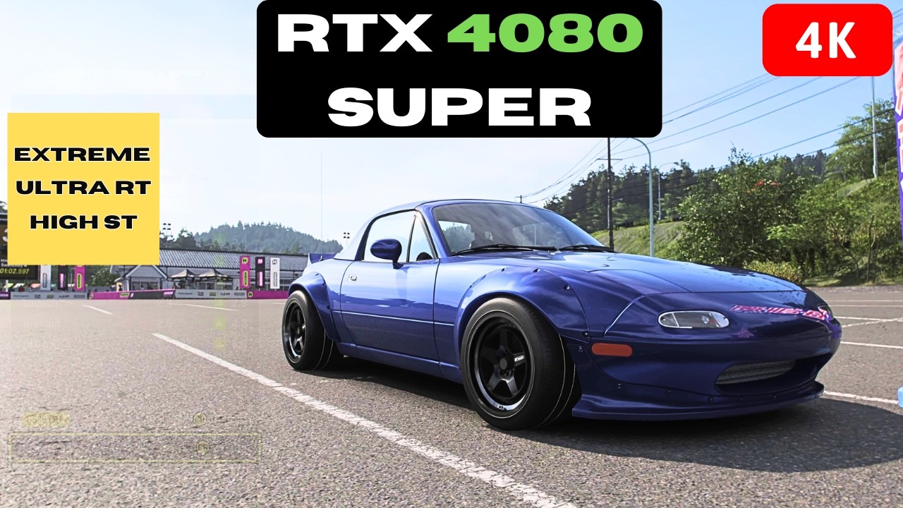 RTX 4080 Super - Forza Horizon 6 4K -  Extreme, Ultra RT, and High RT.
