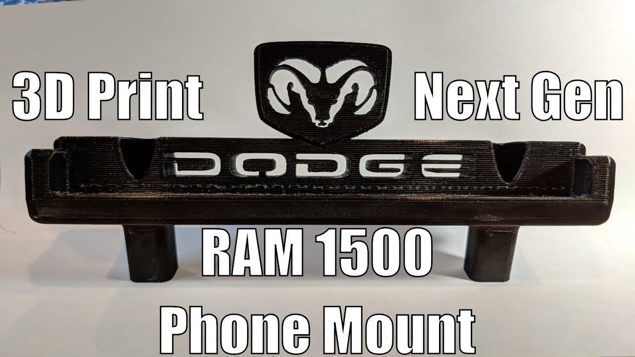 3D Printer - Next Gen Dodge RAM 1500 Pixel 2 XL Phone Mount