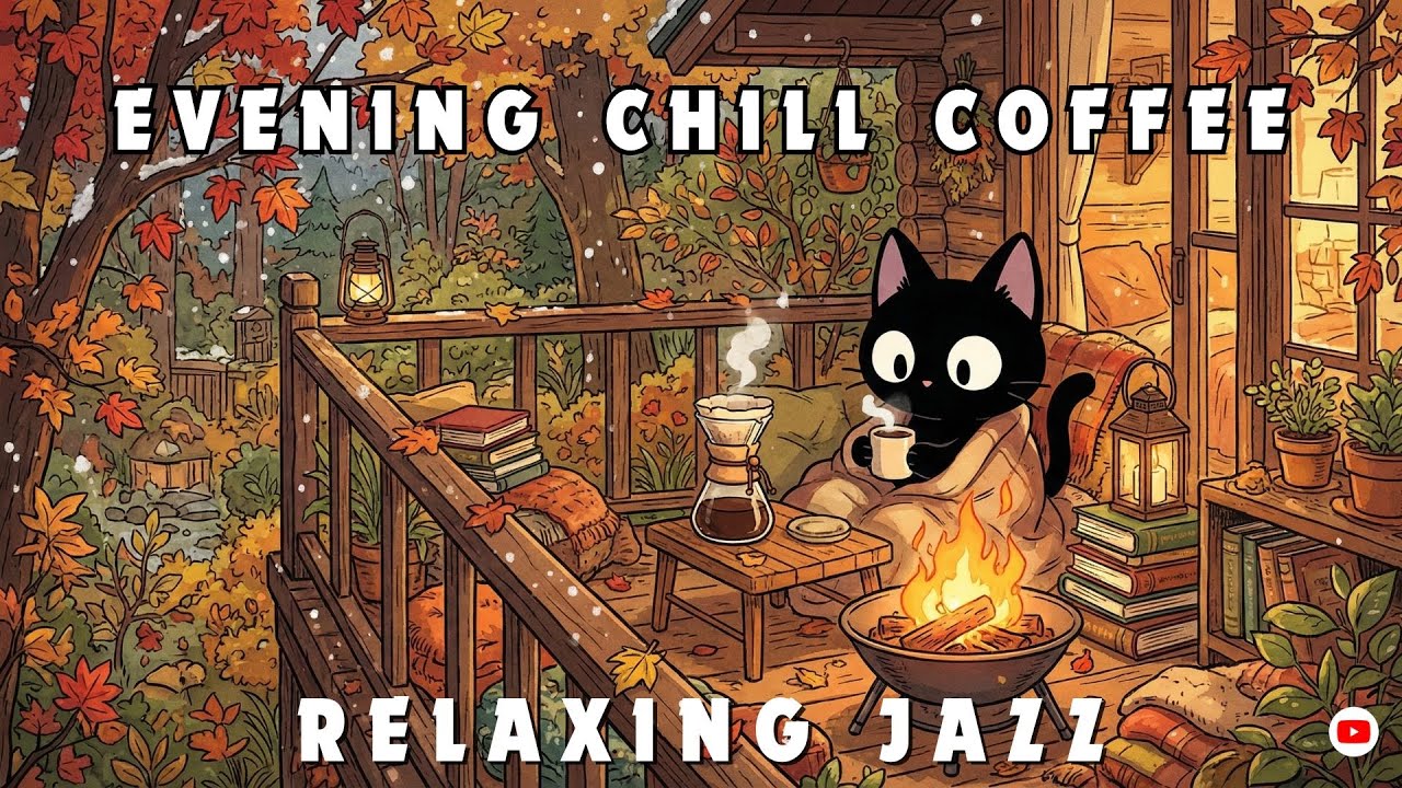 EVENING CHILL COFFEE RELAXING JAZZ ☕🌆 Smooth Beats to Unwind, Decompress & End Your Day
