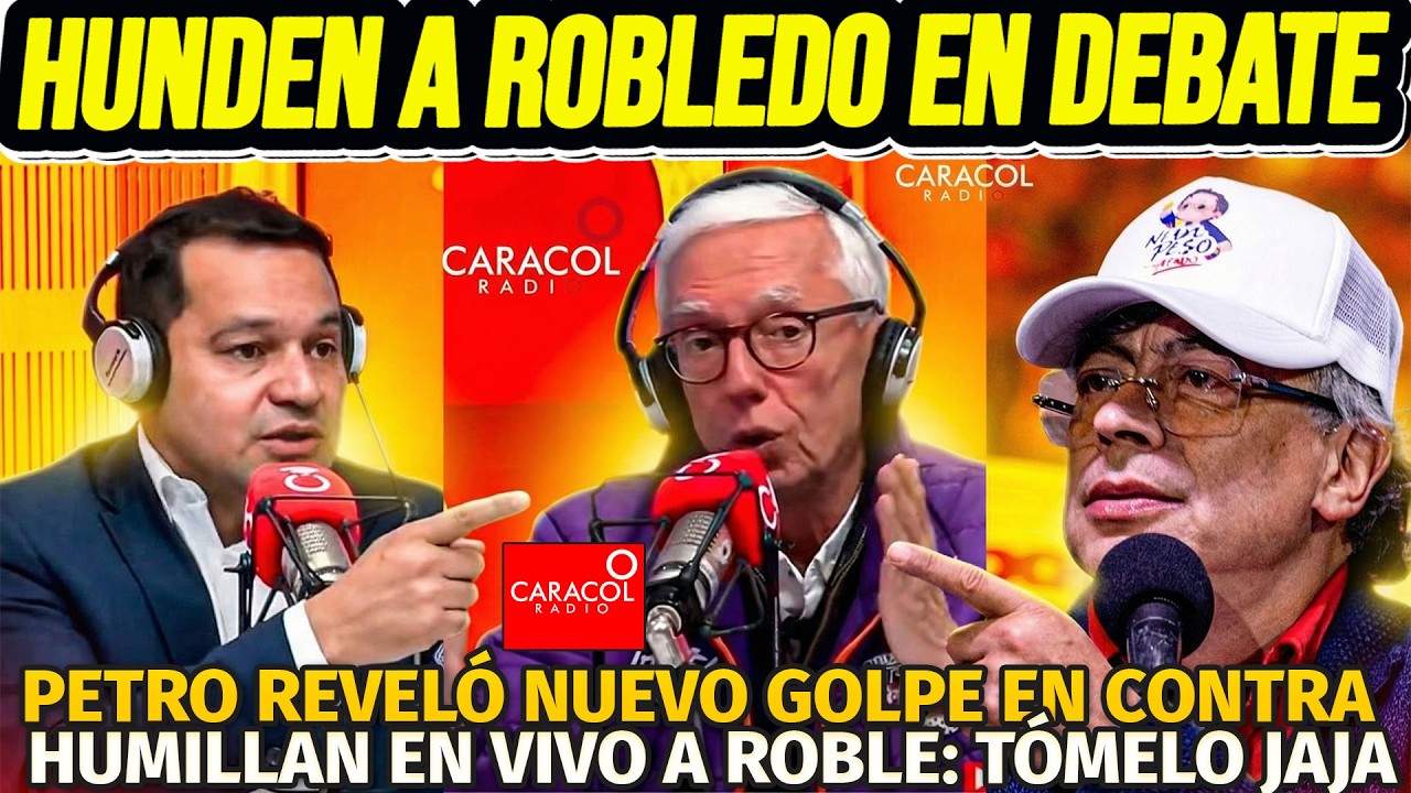 HUNDEN A ROBLEDO EN DEBATE EN VIVO. PETRO REVELÓ NUEVO GOLPE EN CONTRA: GRAVE TODO LO QUE DIJO. OJO