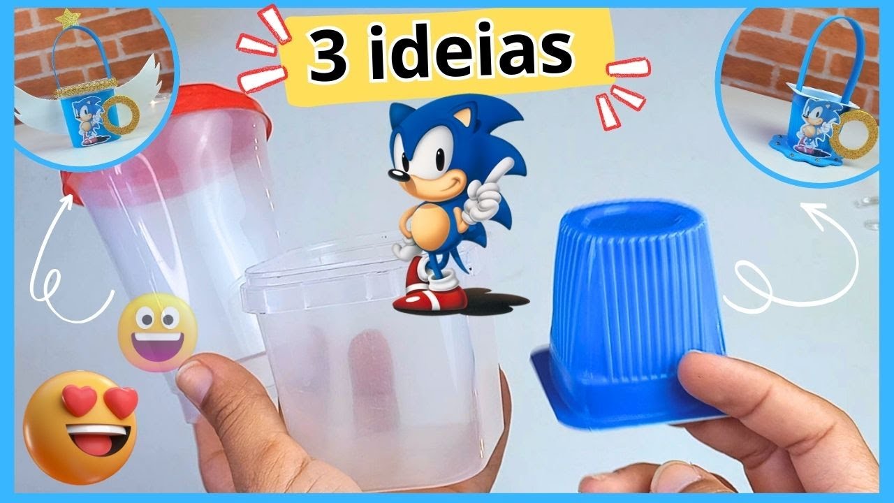 LEMBRANCINHAS  do SONIC - 3 ideias muito Fácil e econômica #lembrancinhas @Juhlilas