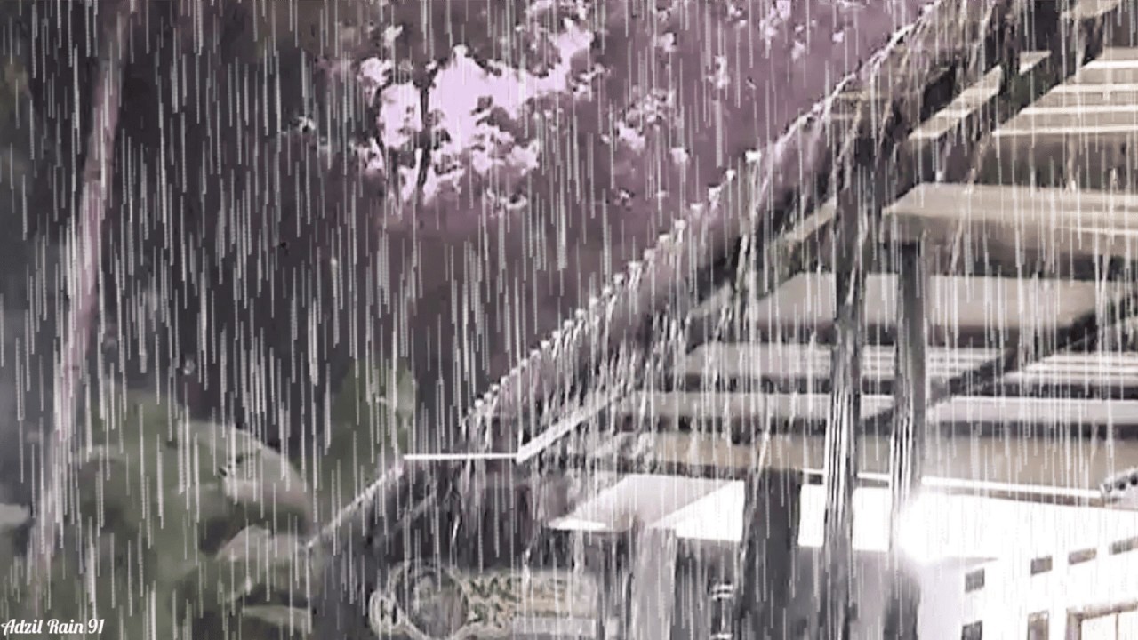 Непрерывные звуки сильного дождя 🌧 Мгновенный глубокий сон 🌧