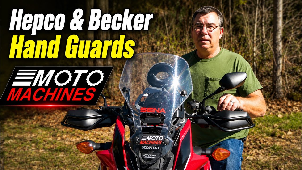 Africa Twin Hepco & Becker Hand Guards Install Honda CRF1000L Moto Machines